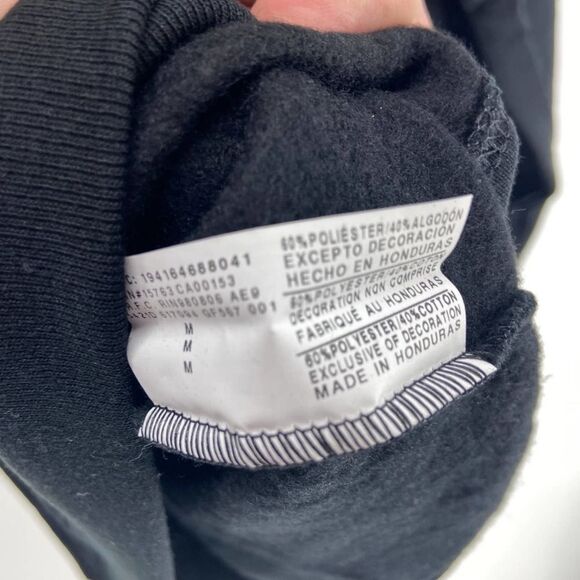 Champion logo crewneck powerblend classic black sweatshirt womens M NWT - Picture 4 of 7